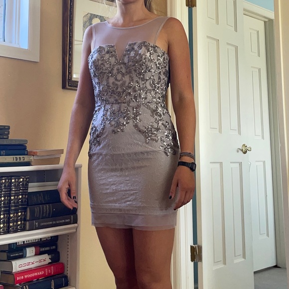 BCBG Maxazria never worn sequined cocktail mini dress - Picture 2 of 3
